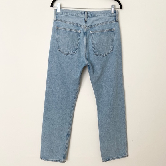 Agolde Light Blue Straight Leg Jeans - Picture 12 of 13